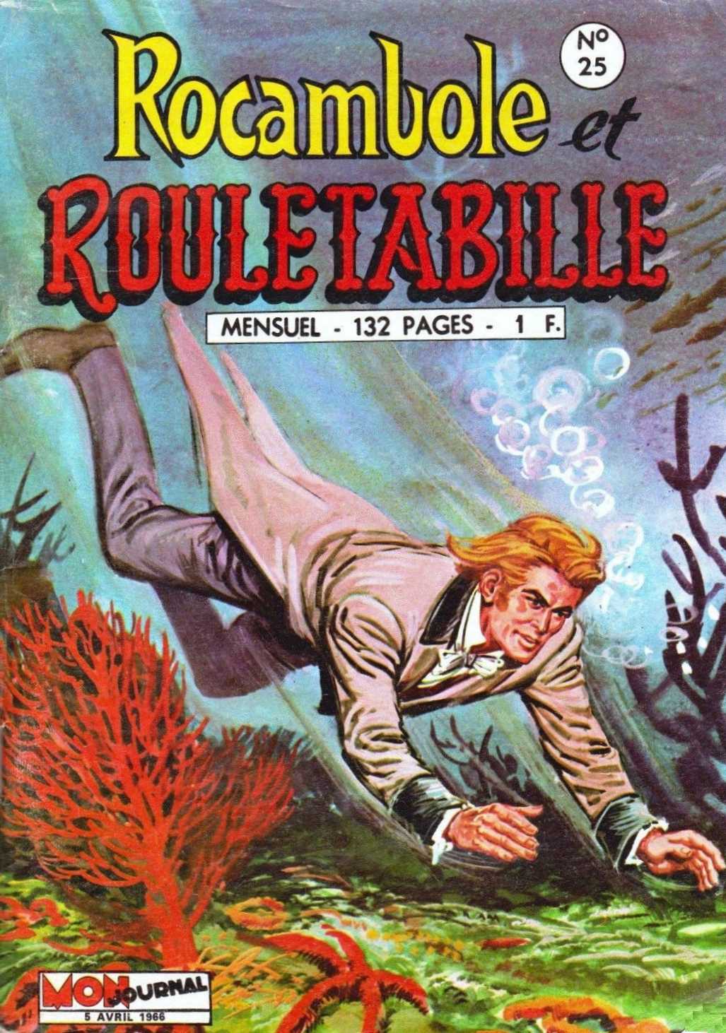 Scan de la Couverture Rocambole et Rouletabille n 25